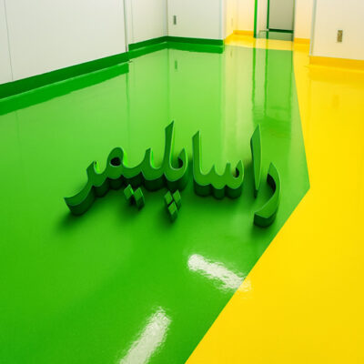 Sanitary-epoxy-flooring-very-good-1-rasa-polymer-so-beautifull-1 برترین کفپوش بهداشتی اپوکسی رنگ سبز و زرد راسا پلیمر